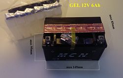 Akumulátor, baterie 12V 4Ah  MCN YB4L-B